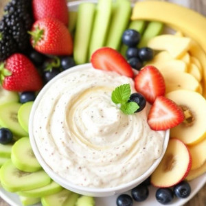 Easy Creamy Cream Cheese Fruit Dip