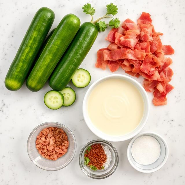 Easy Cucumber Bacon Salad