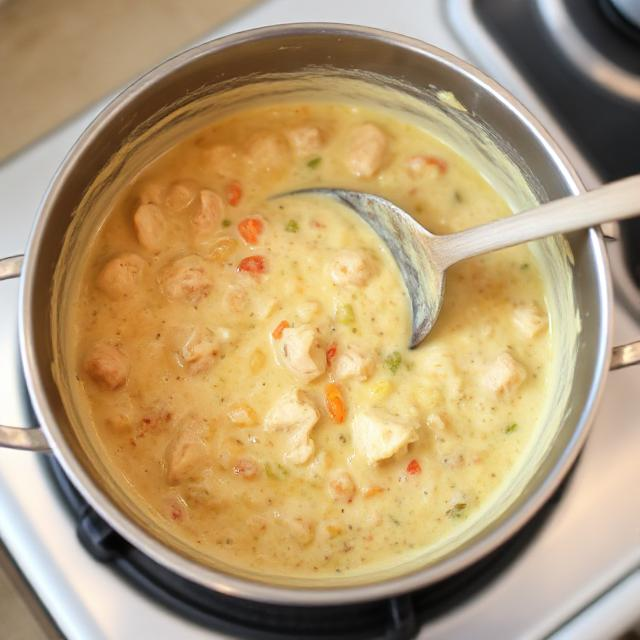 Easy Chicken Pot Pie Baked Potatoes