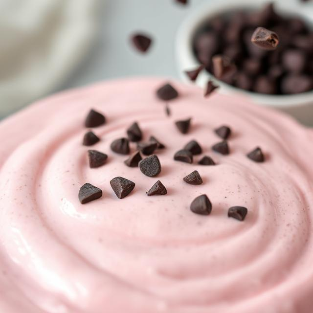 Easy Strawberry Chocolate Chip Cream