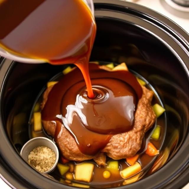 Easy Slow Cooker Pot Roast with Gravy