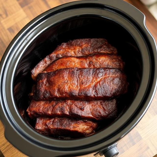 Easy Slow Cooker Hawaiian Ribs