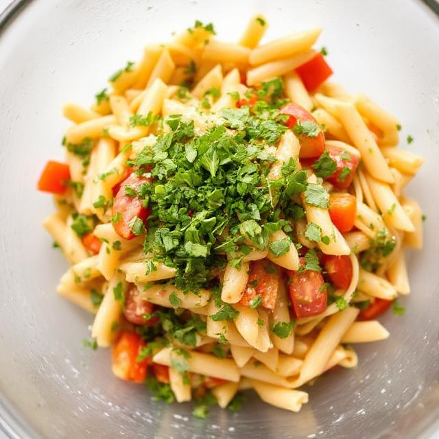 Easy Rainbow Pasta Salad