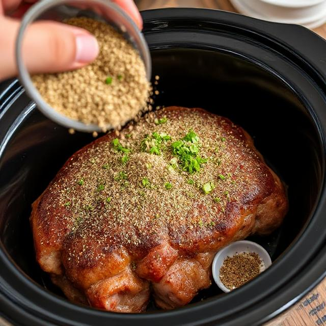 Easy Slow Cooker Pot Roast with Gravy