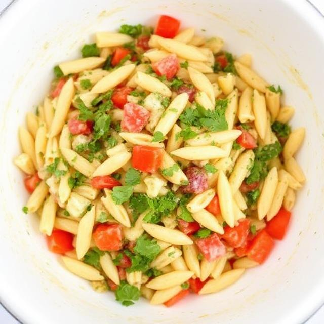 Easy Rainbow Pasta Salad