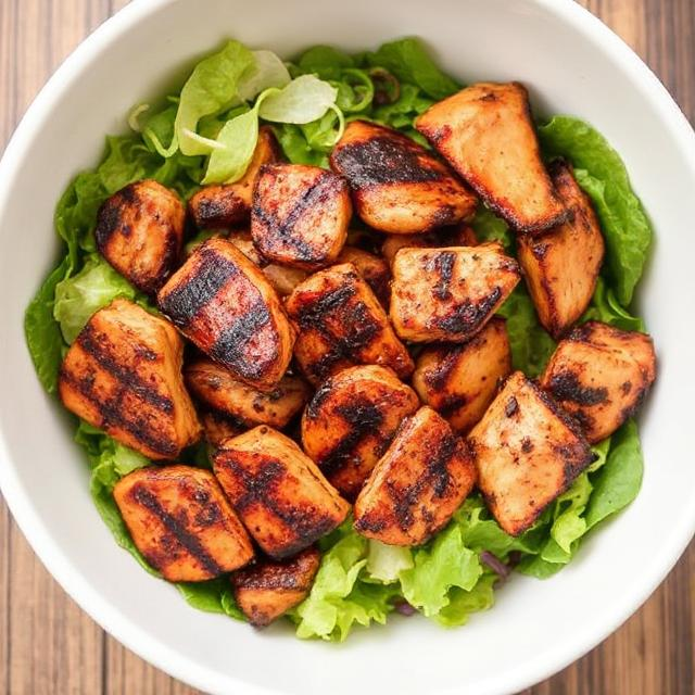 Easy BBQ Chicken Chop Salad