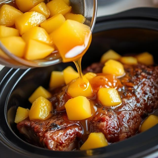 Easy Slow Cooker Hawaiian Ribs