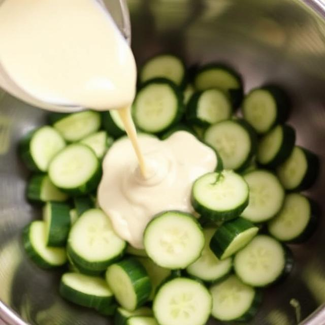 Easy Cucumber Bacon Salad