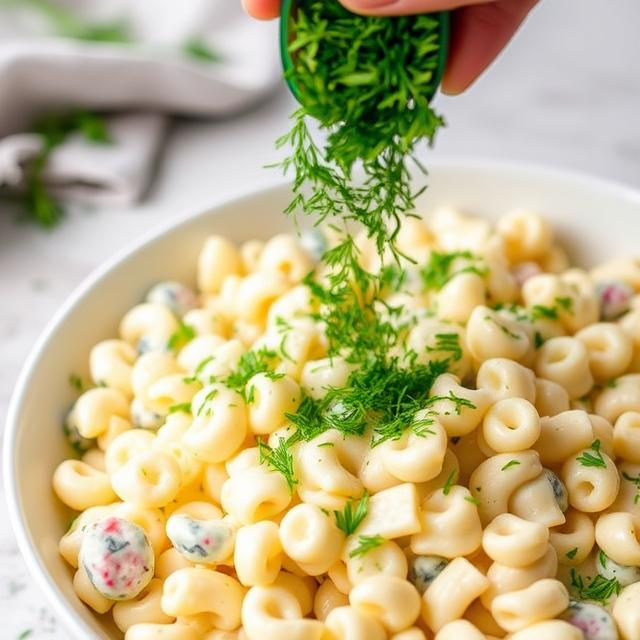 Easy Dill Pickle Pasta Salad