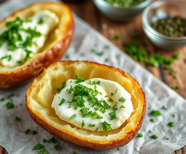 Easy Half Baked Potatoes