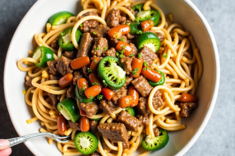 Easy Hoisin Beef Noodles