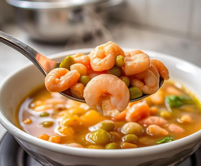 Easy Lemony Shrimp and Bean Stew