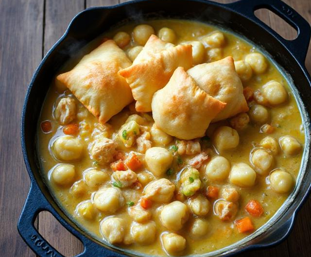 Easy One Pot Gnocchi Chicken Pot Pie