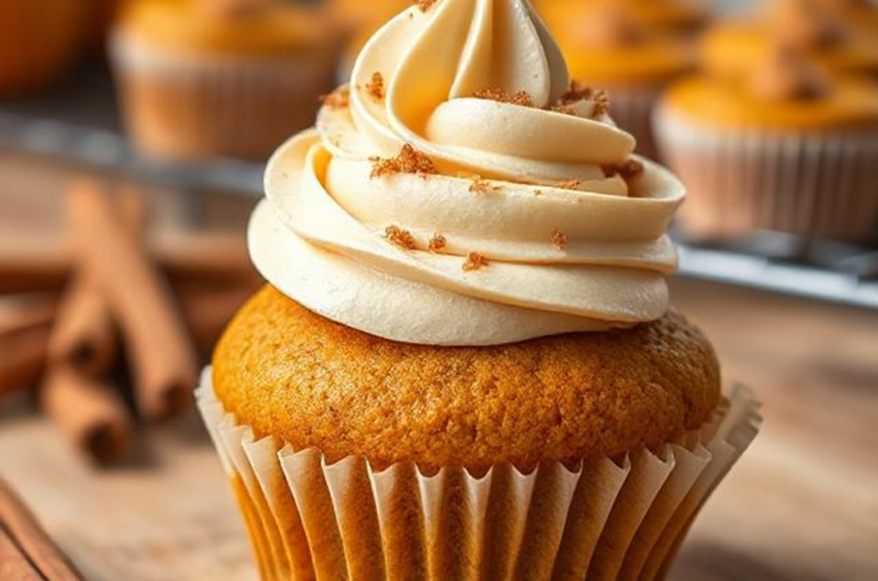 Easy Pumpkin Cupcakes