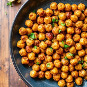 Easy Crispy Crunchy Roasted Chickpeas