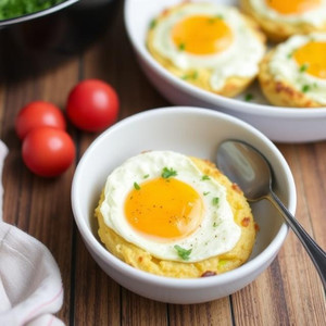 Easy Baked Cottage Cheese Eggs