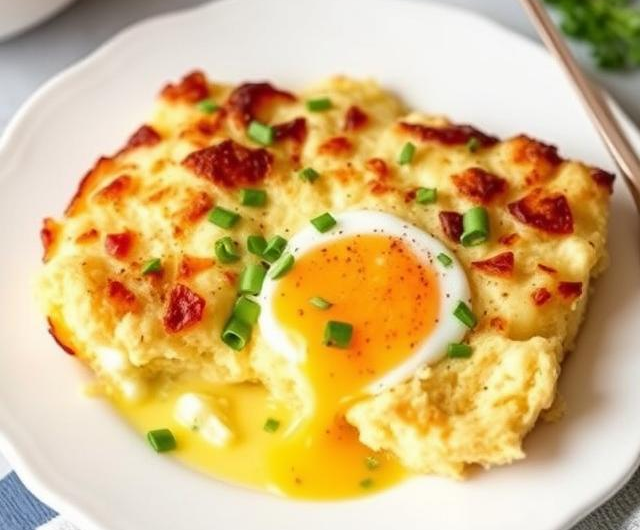 Easy Baked Cottage Cheese Eggs