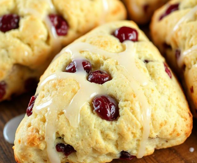 Easy Cranberry Orange Scones