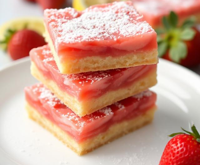 Easy Strawberry Lemon Bars