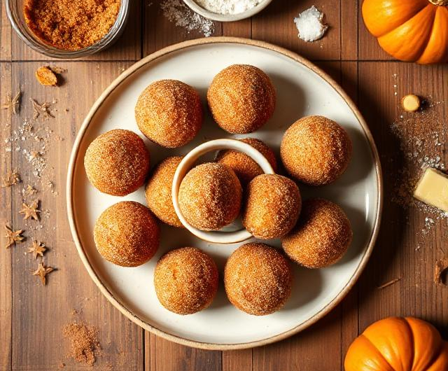 Easy Pumpkin Donut Holes