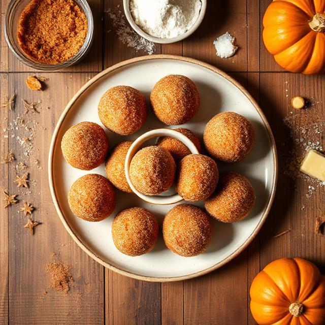 Easy Pumpkin Donut Holes