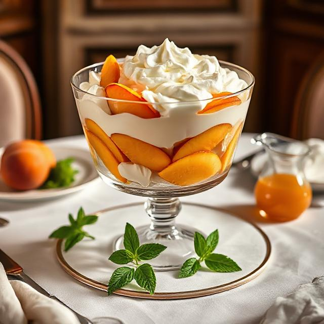 Easy Peaches and Cream Trifle