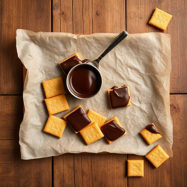 Easy Chocolate Covered Graham Crackers