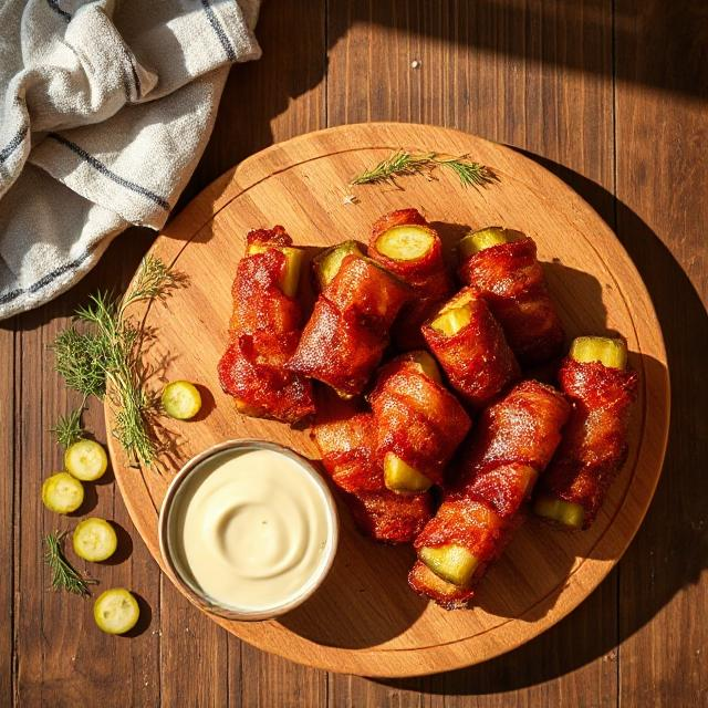 Easy Bacon Wrapped Pickles