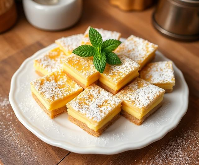 Easy Vanilla Custard Bars