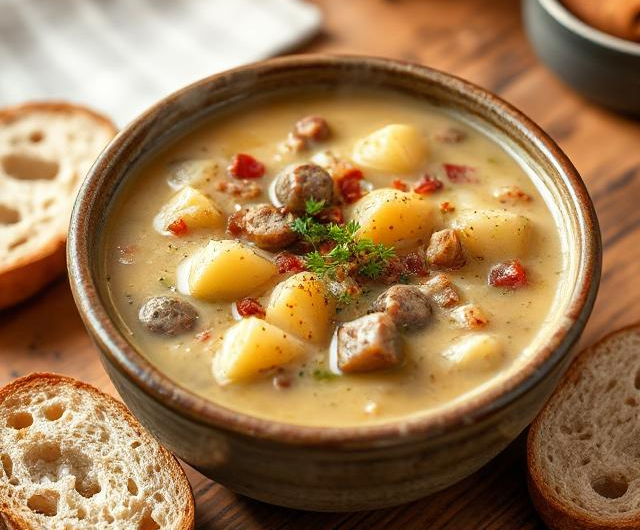 Easy Sausage Potato Soup