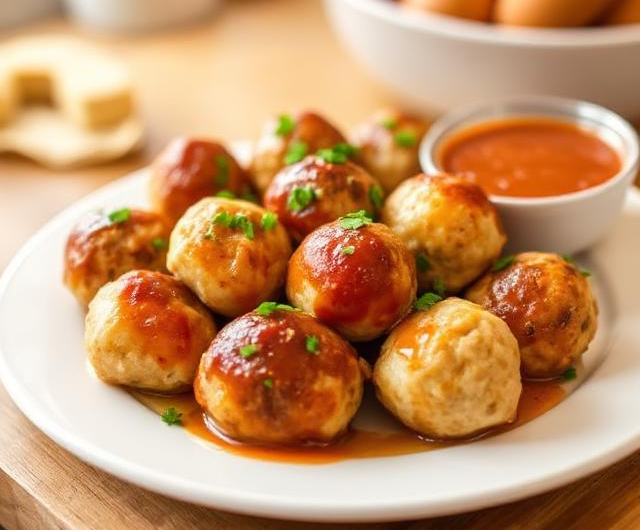 Easy Baked Chicken Meatballs