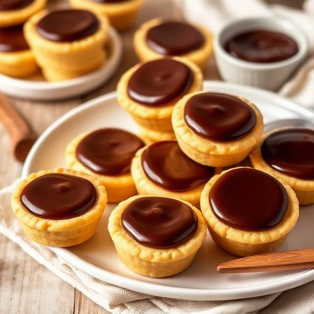 Easy Boston Cream Pie Cookie Cups