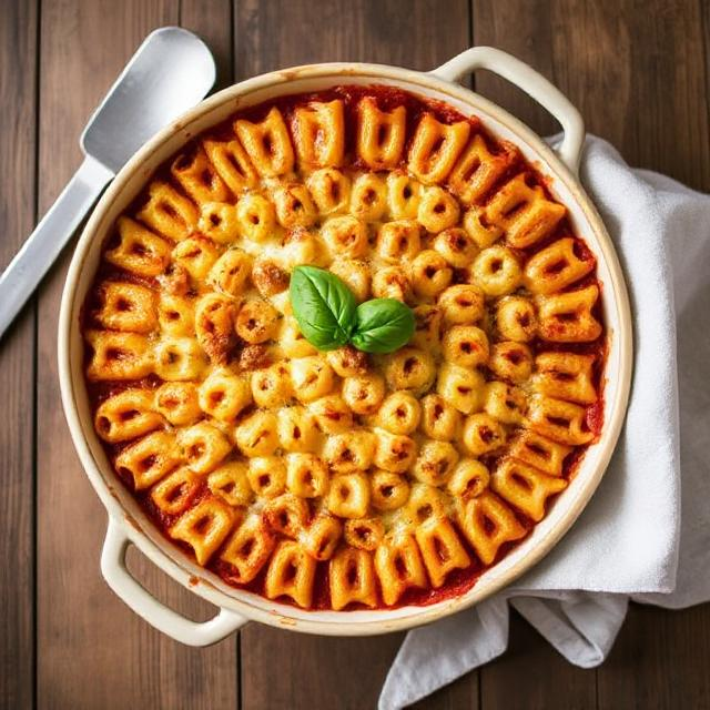 Easy Honeycomb Pasta Bake