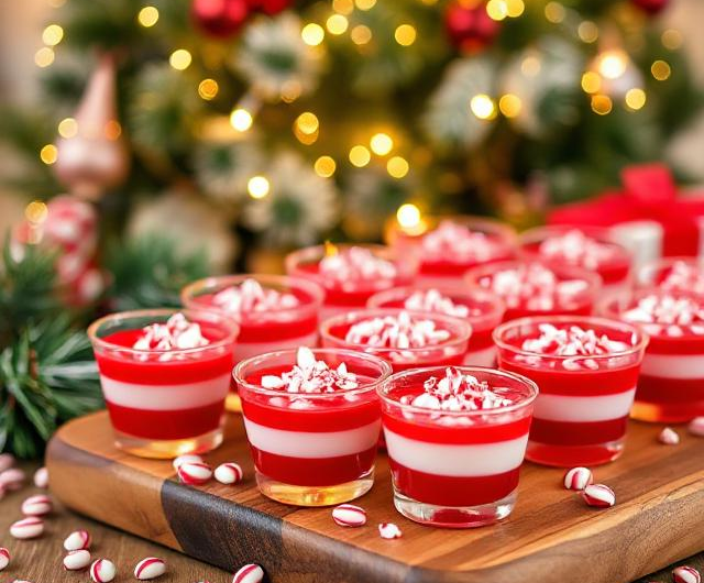 Easy Candy Cane Jello Shots Recipe