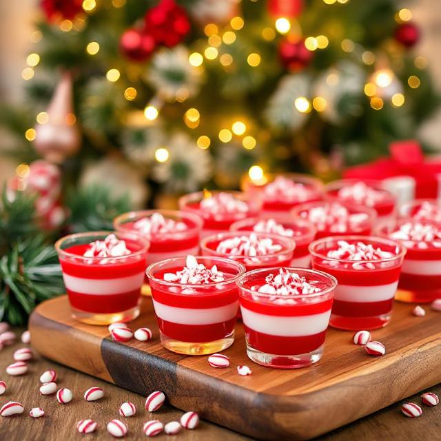 Easy Candy Cane Jello Shots Recipe