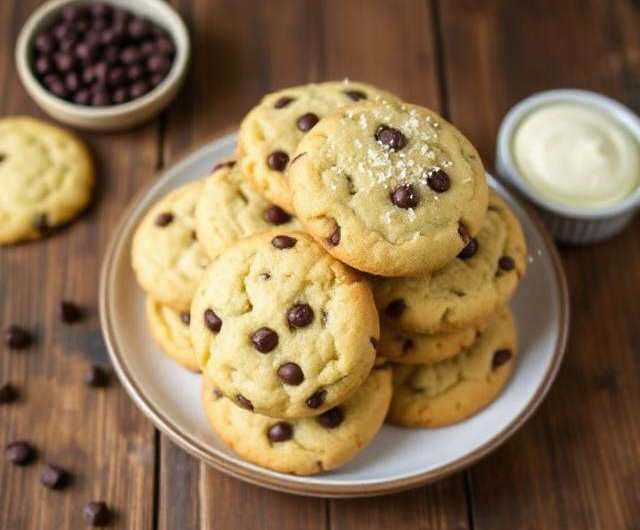 Easy Chocolate Chip Cannoli Cookies