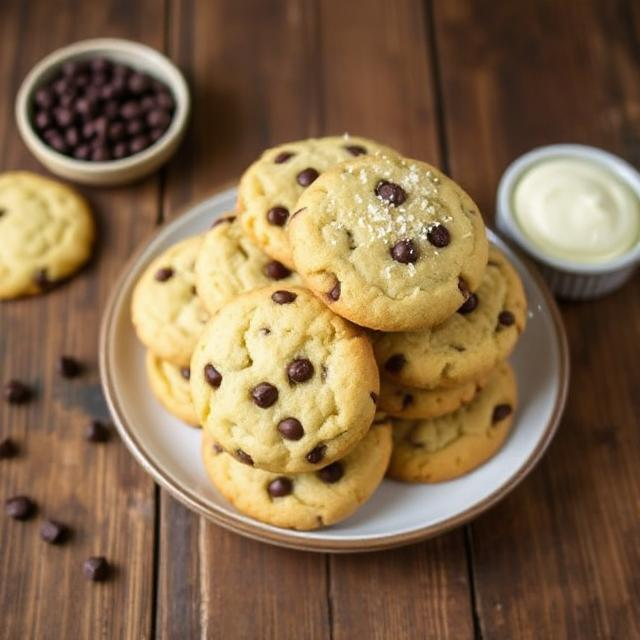 Easy Chocolate Chip Cannoli Cookies