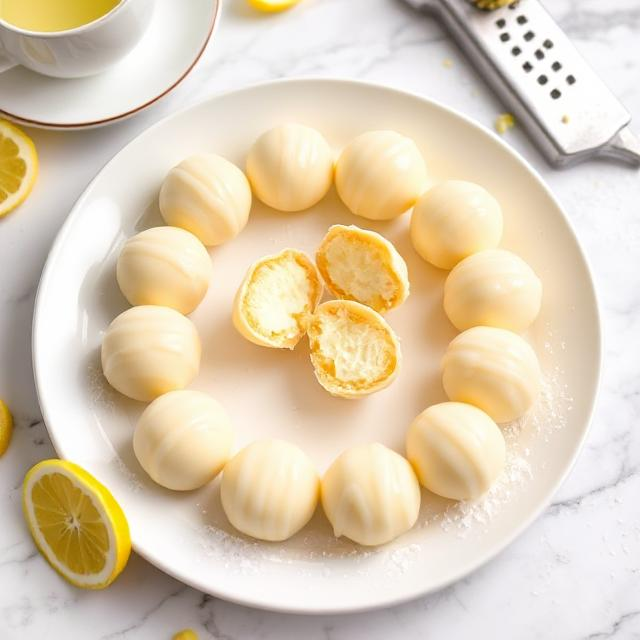 Easy Lemon Cream Truffles