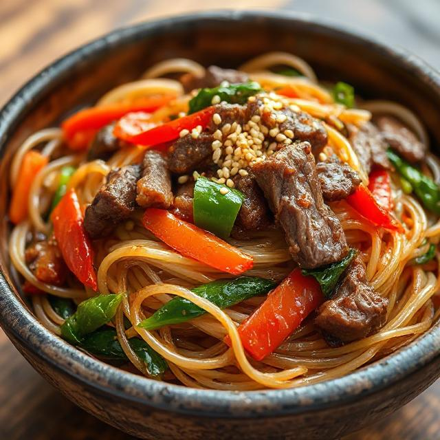 Easy Beef Japchae