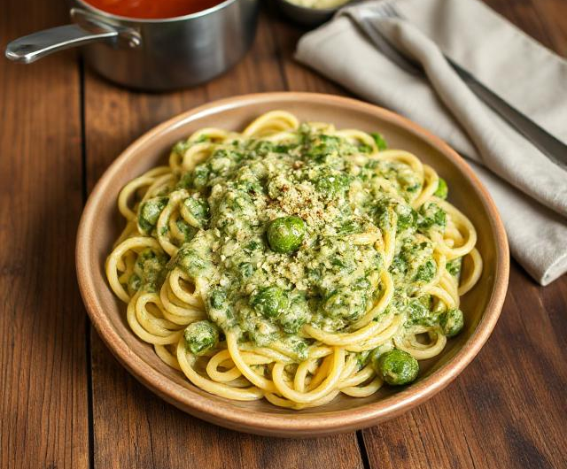 Easy Creamed Spinach Pasta