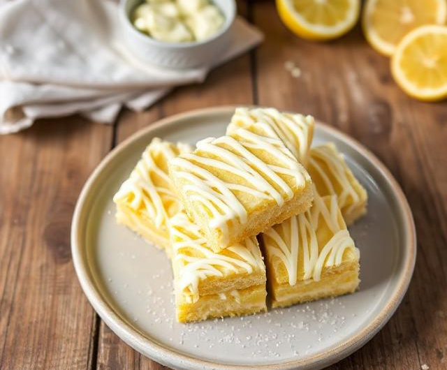 Easy Lemon and White Chocolate Squares