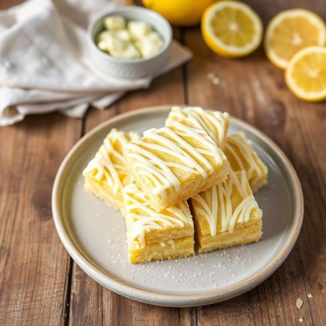 Easy Lemon and White Chocolate Squares