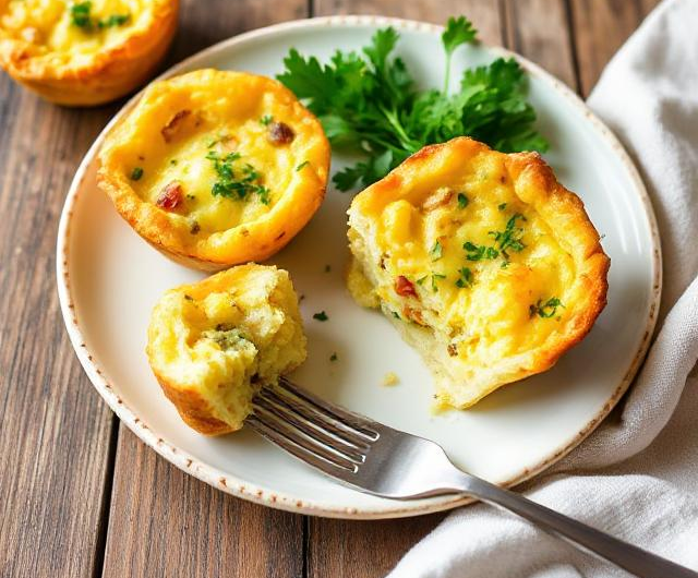 Easy Potato Quiche Cups