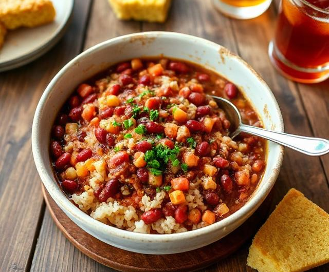 Easy Red Bean Jambalaya