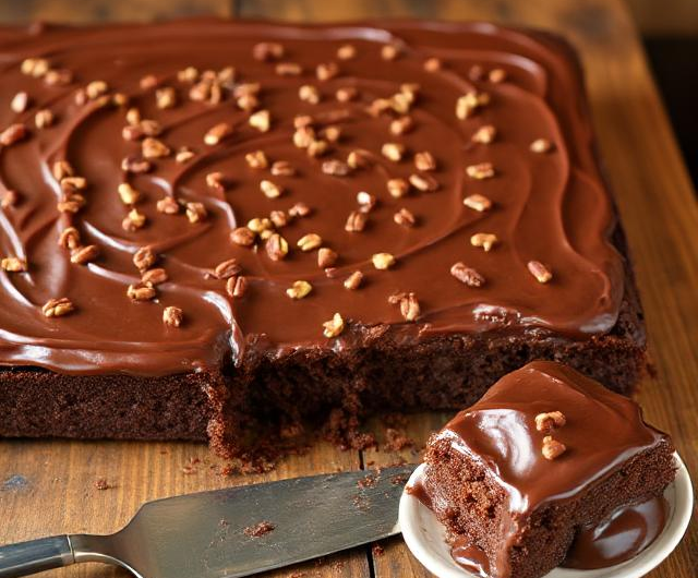 Easy Chocolate Texas Sheet Cake