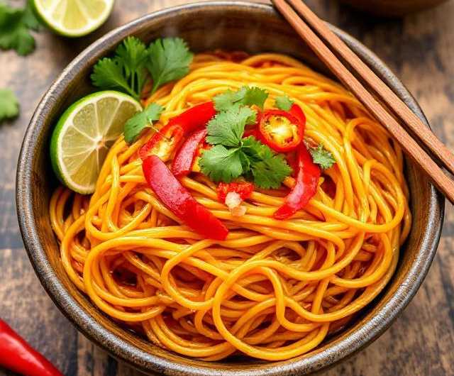 Easy Chili Lime Garlic Noodles