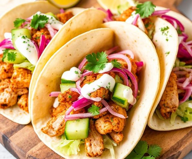 Easy Chicken Shawarma Tacos