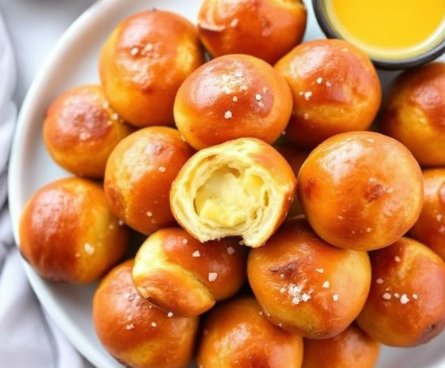 Easy Stuffed Pretzel Bites
