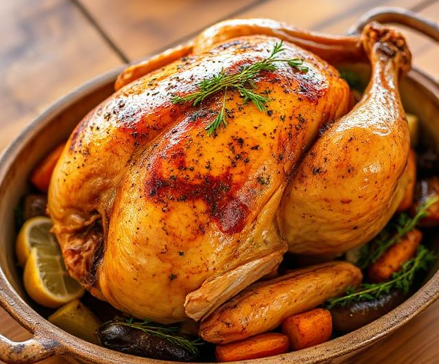Easy Lemon Herb Roasted Chicken