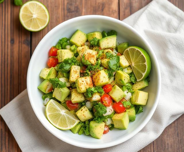 Easy Zesty Lime Avocado Salad